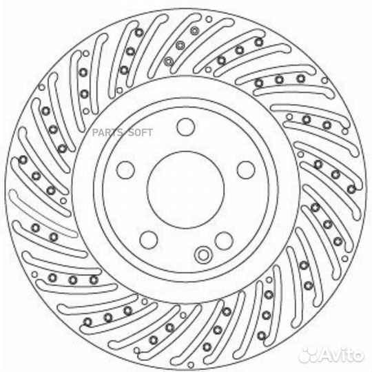 Торм. диск. пер. DF6633S