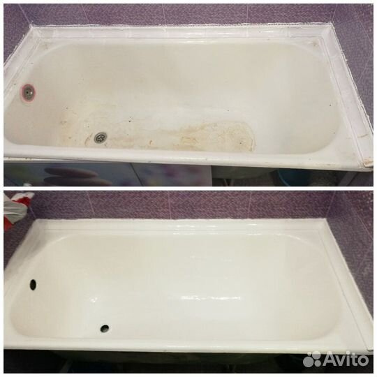 Рестоврация ванн наливным акрилом