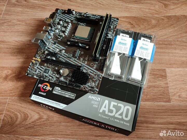 Ryzen 5 5500 + A520 + 16gb 3200