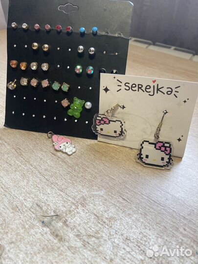 Серьги и подвеска