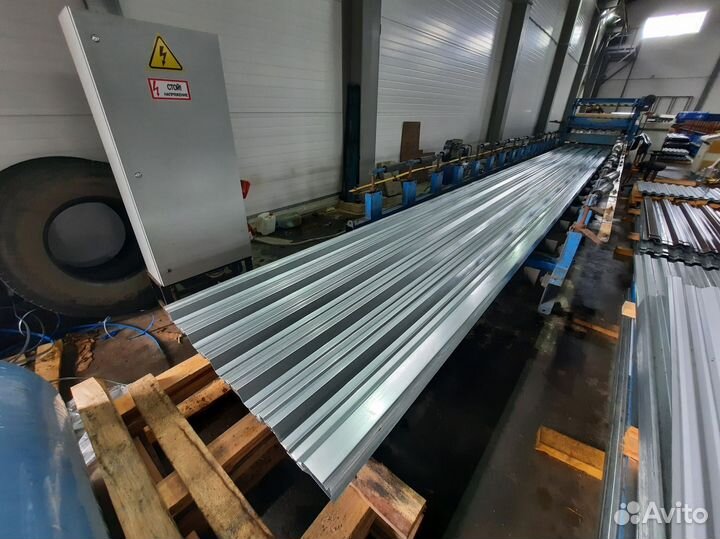 Профлист оцинкованный окрашенный Н-60 0,5х845