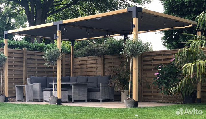 Беседки и навесы в стиле loft по Вашим размерам