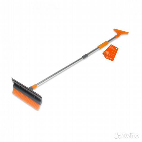 Щетка от снега и льда с водосгоном и телескоп.руко