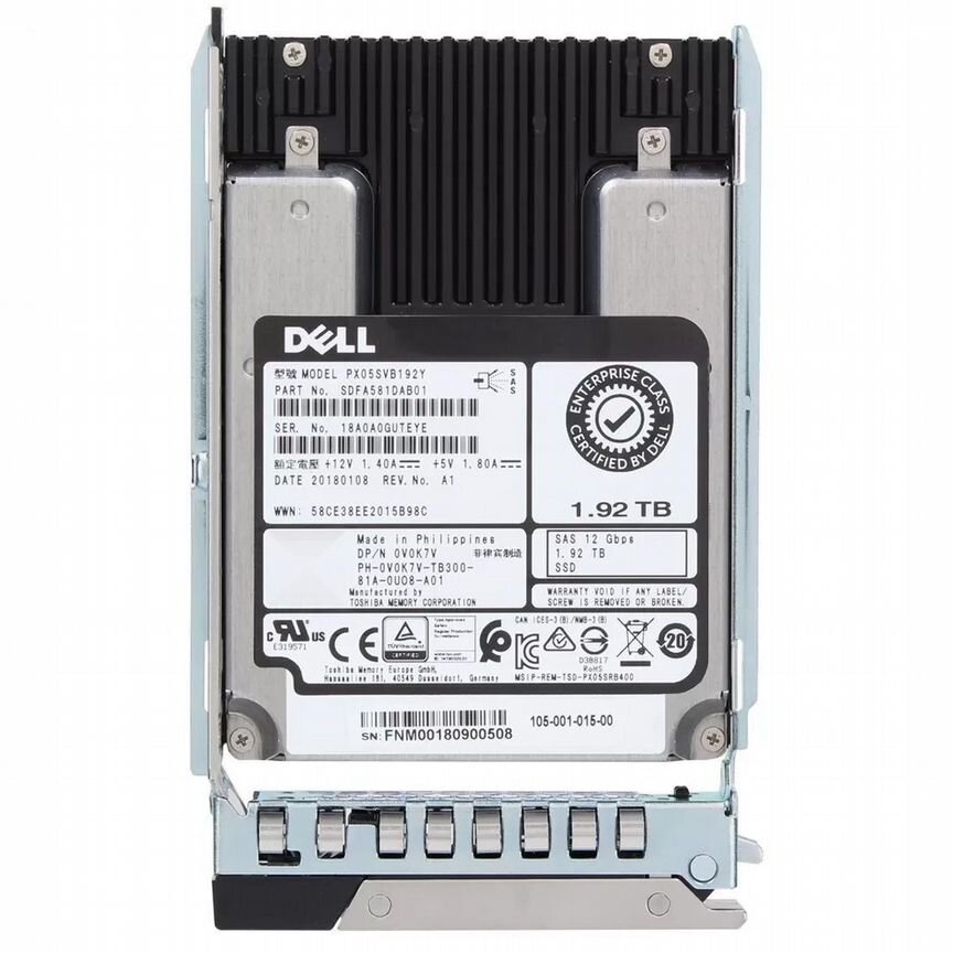 [V0K7V] Жесткий Диск Dell 1.92tb Sas 2,5" Ssd V0k7v