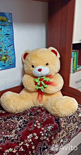 Плюшевый медведь большой 1м, есть торг