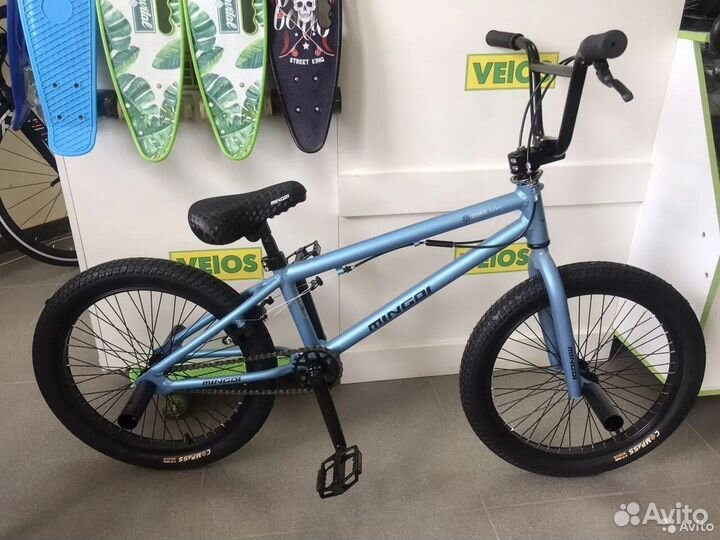 Новый трюковой велосипед Голубой
