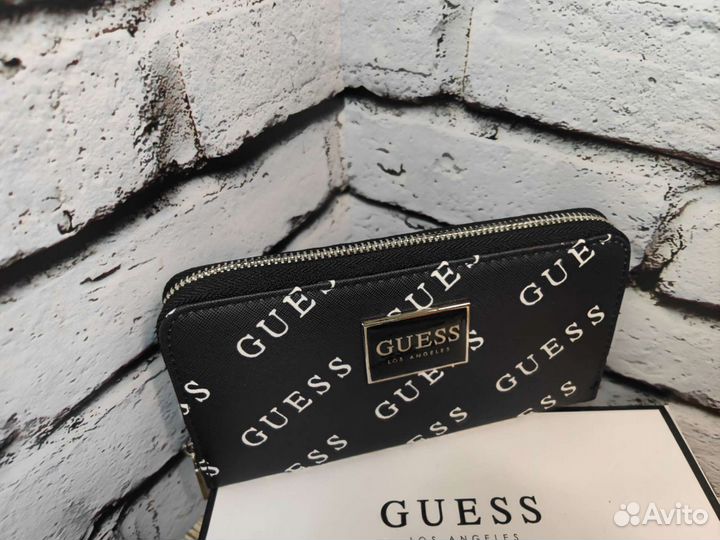 Портмоне Guess кошелёк чёрный