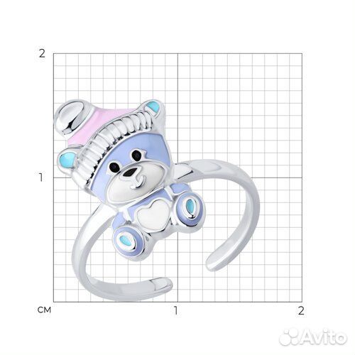 Кольцо sokolov из серебра, 94014462, р.14