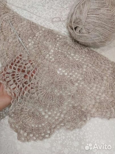 Уютные шали, бактусы крючком