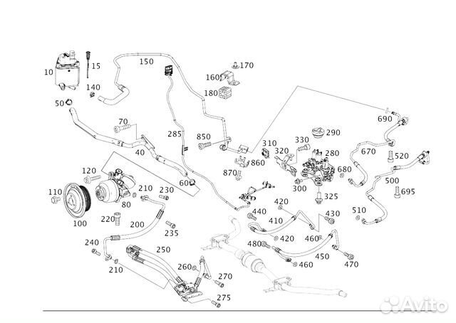 Трубка гидравлич.системы Новое / Оригинал