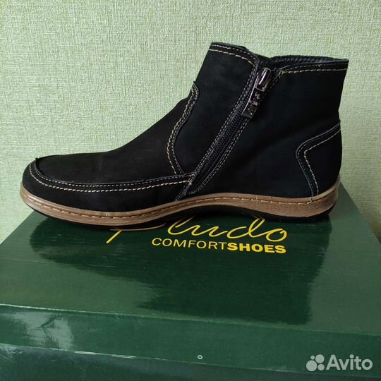 Полусапожки нубук демисезонные женские 40 б/у