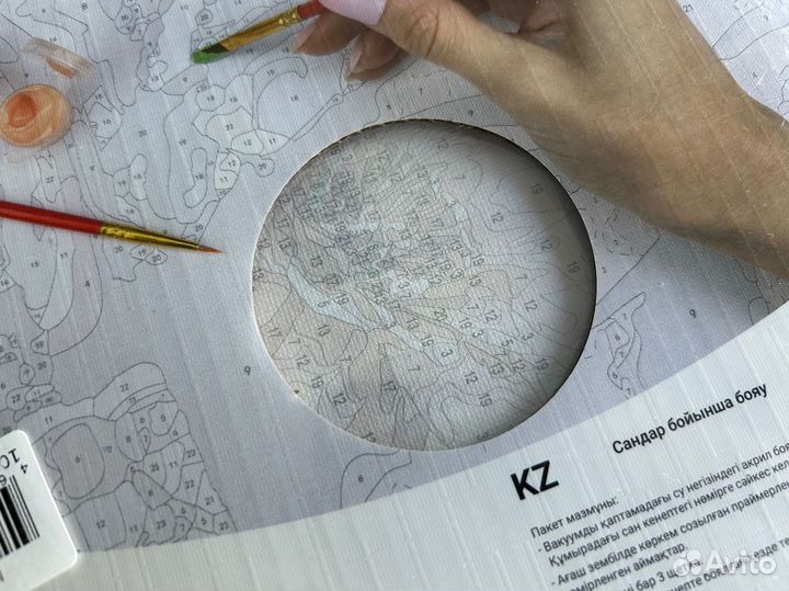 Картина по номерам новая цветущий кактус 20 на 30