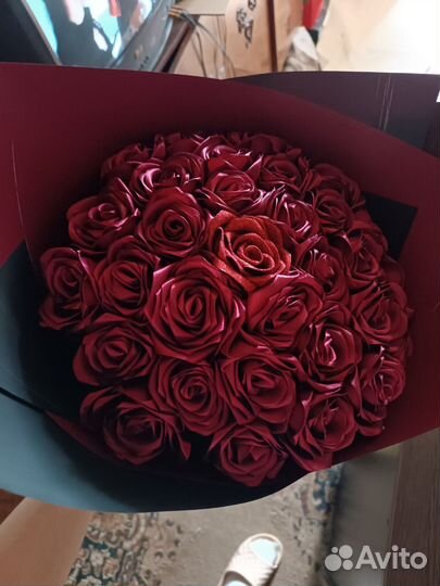 Букет из атласных лент