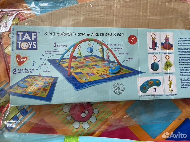 Развивающий коврик Tat toys 3 в 1