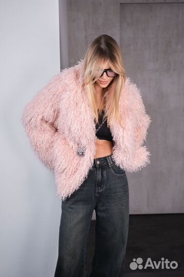 Шуба женская искуственная пушистая
