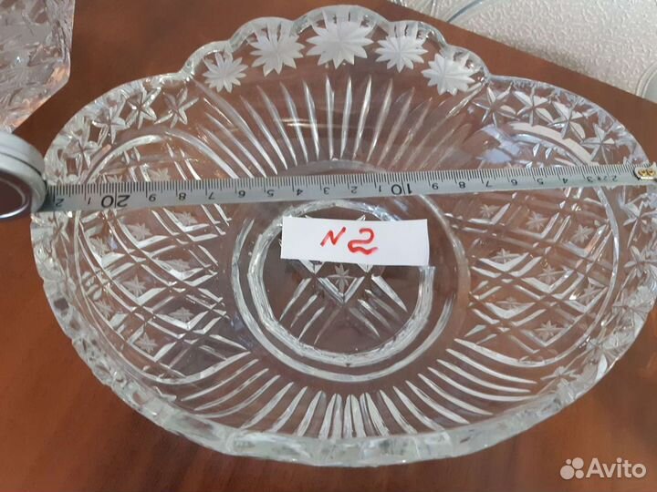 Салатники хрустальные. Времён СССР