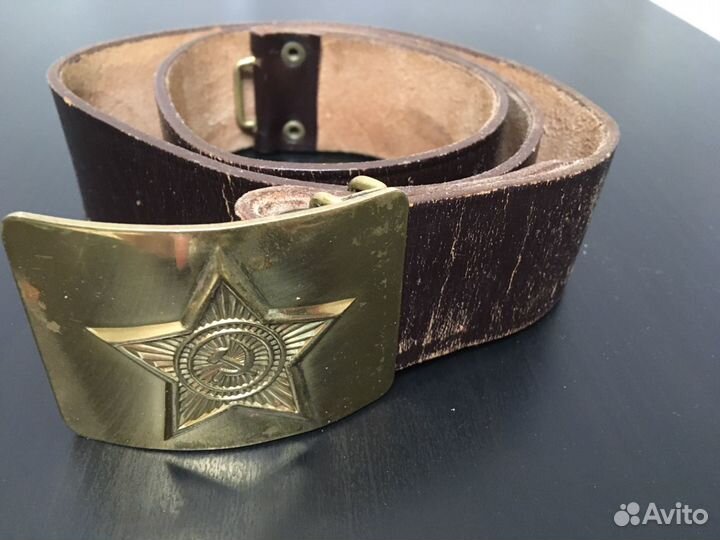 Ремень солдатский кожаный СССР