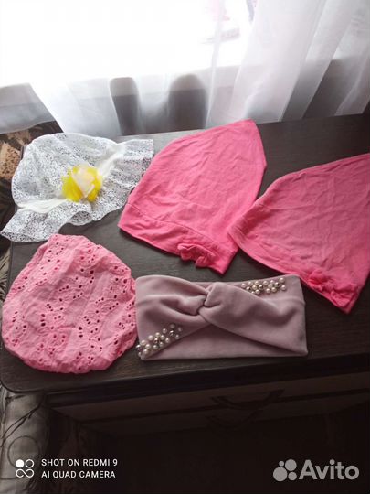 Летние панамка, косынки, повязка на голову