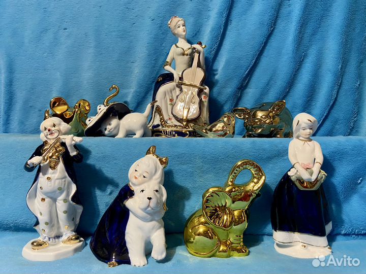 Фарфоровые статуэтки разные