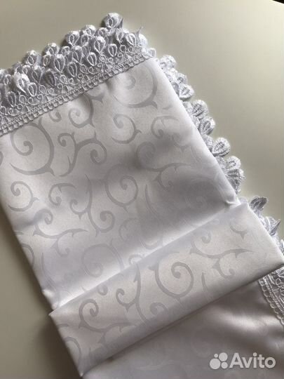 Скатерть белая кружевная