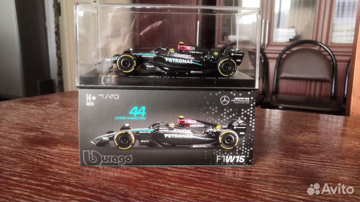 Mercedes W15 2024 Hamiltоn formula 1 43 Bburago