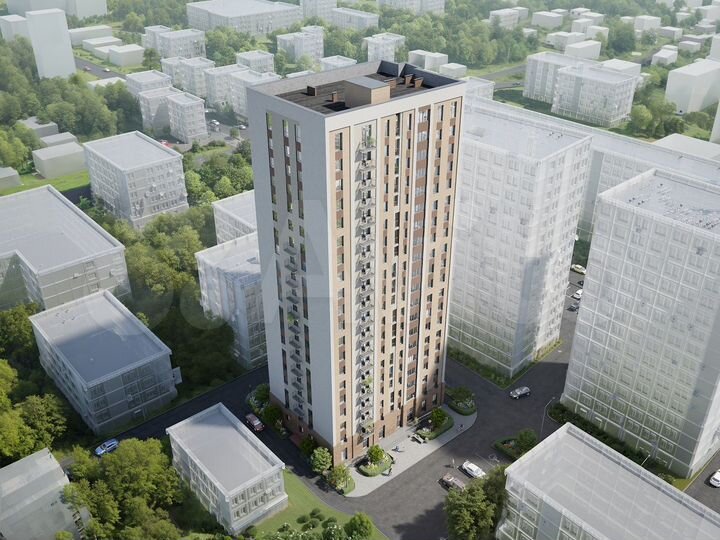 2-к. квартира, 61,5 м², 4/20 эт.