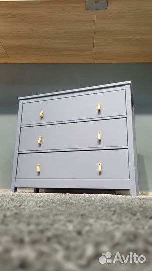 Пеленальный комод Ellipse wood серый