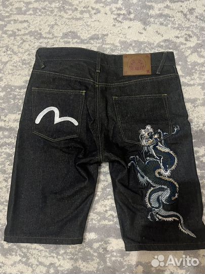 Джинсы evisu с драконом