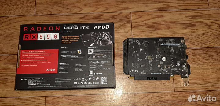 MSI AMD Radeon RX 550 aero