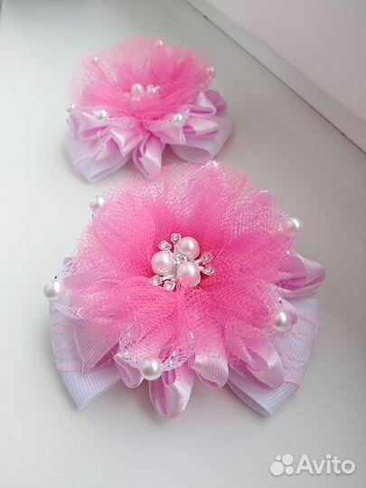 Банты нарядные ручной работы, цена за пару