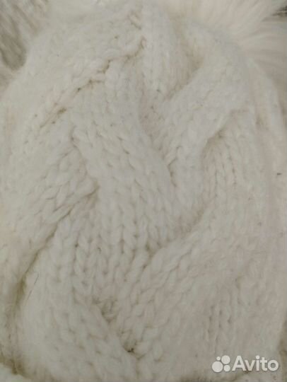 Шапка зимняя р.52 очень теплая, внутри флис