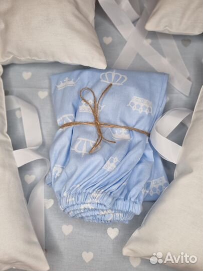 Комплект бортиков в кроватку новый