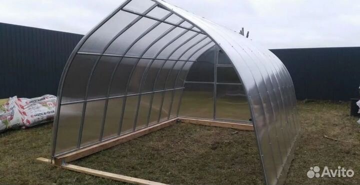 Теплица Горка 3 на 6м с поликарбонатом 4мм