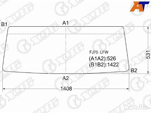 Стекло лобовое toyota land cruiser 70/75/77/79