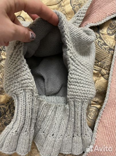 Шапка и шарф на девочку