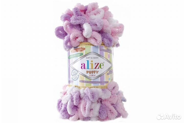 Пряжа Ализе Пуффи Колор (Alize Puffy Color)