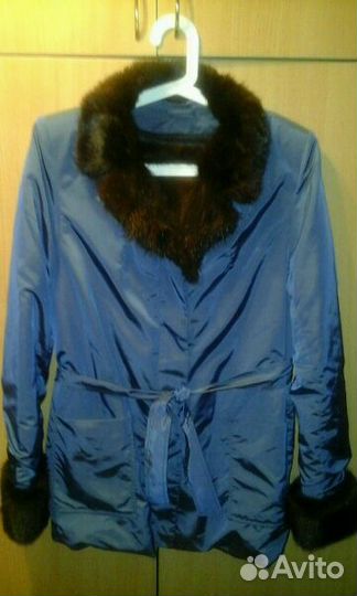 Весенняя куртка с меховой жилеткой