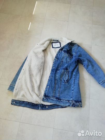 Джинсовое пальто 44