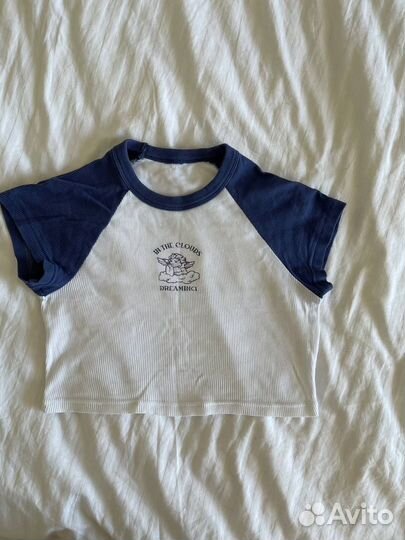 Футболка женская укороченная