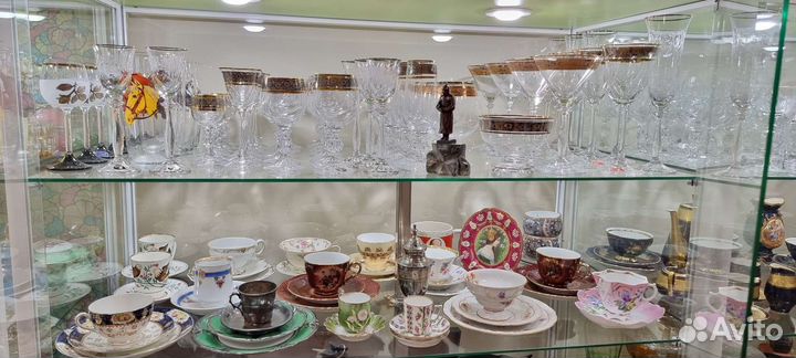 Старинная ваза стекло