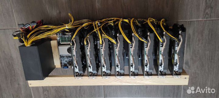 Ферма для майнинга риг RX 580 8gb