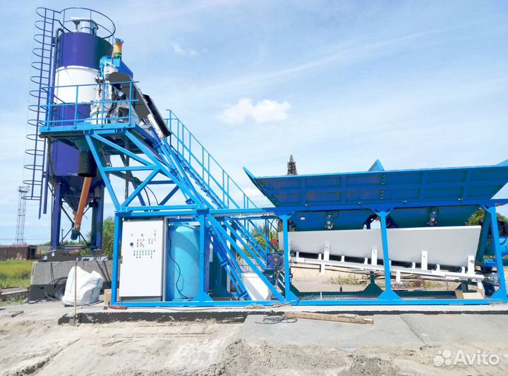 Бетонный завод Комета в зимнем варианте