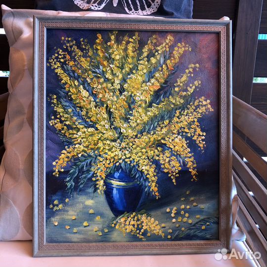 Картина маслом на картоне 28х36