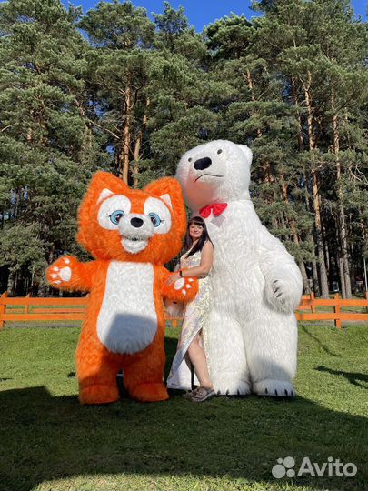 Поздравления от Белого Мишки и Лисёнка