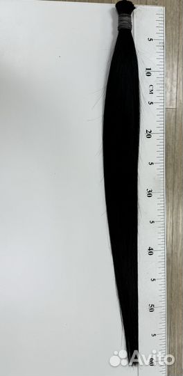 Волосы для наращивания 60 см бу черные