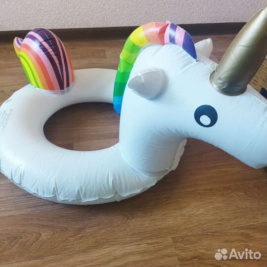 Надувной круг единорог