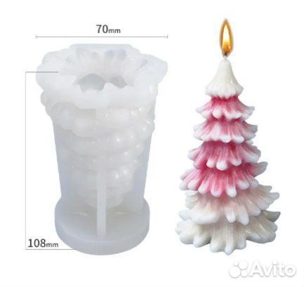 Молд силиконовый для свечей