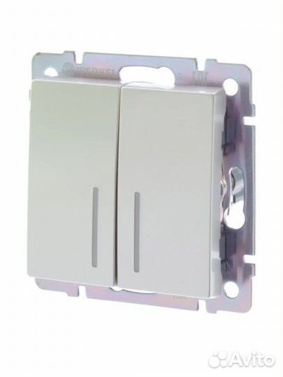 Выключатель встраиваемый Werkel 2 клавиши