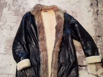 Куртка кожаная мужская зимняя на меху тоскана 60р