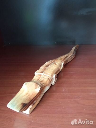 Крокодил деревянный подвижный